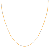 22k Two Tone Gold Fox Chain With Stick measuring 1.5mm width x 16 inch length